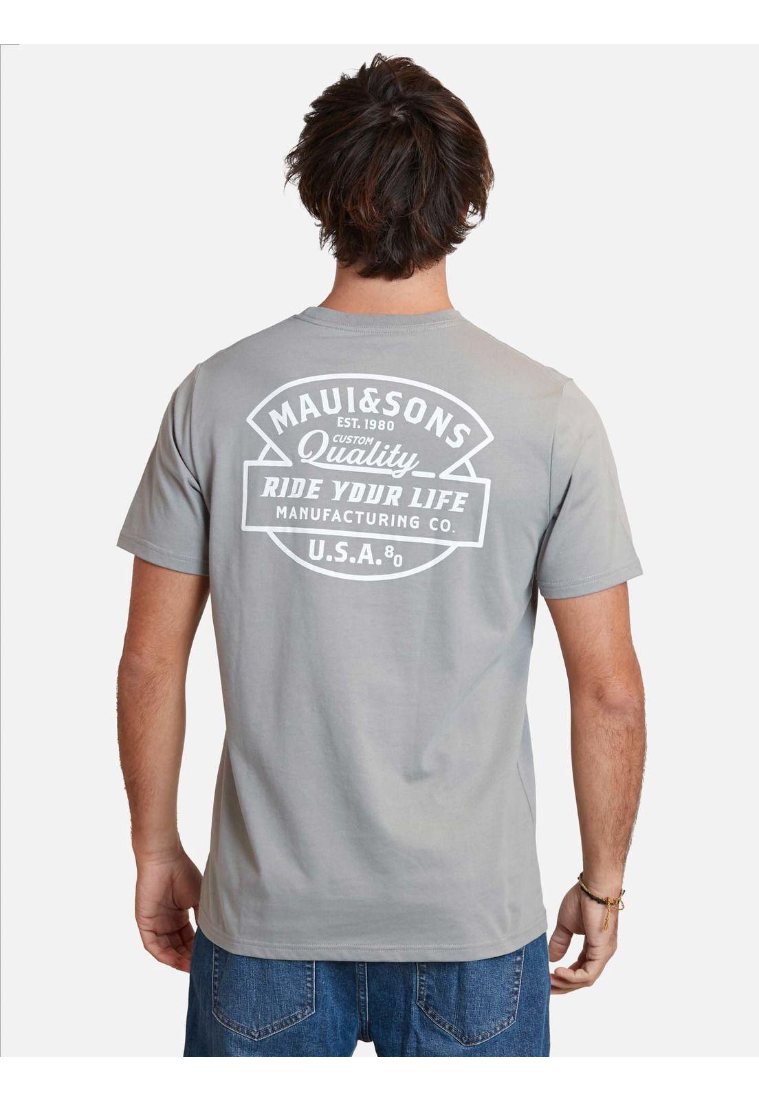 Polera ride you life tees Verde Hombre Maui And Sons-1