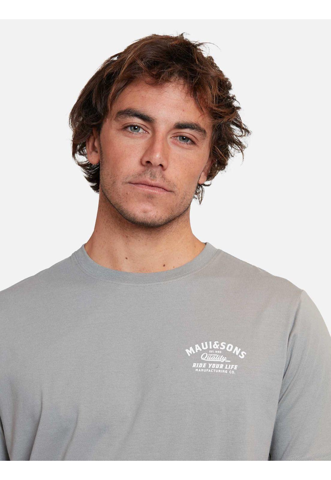 Polera ride you life tees Verde Hombre Maui And Sons-2