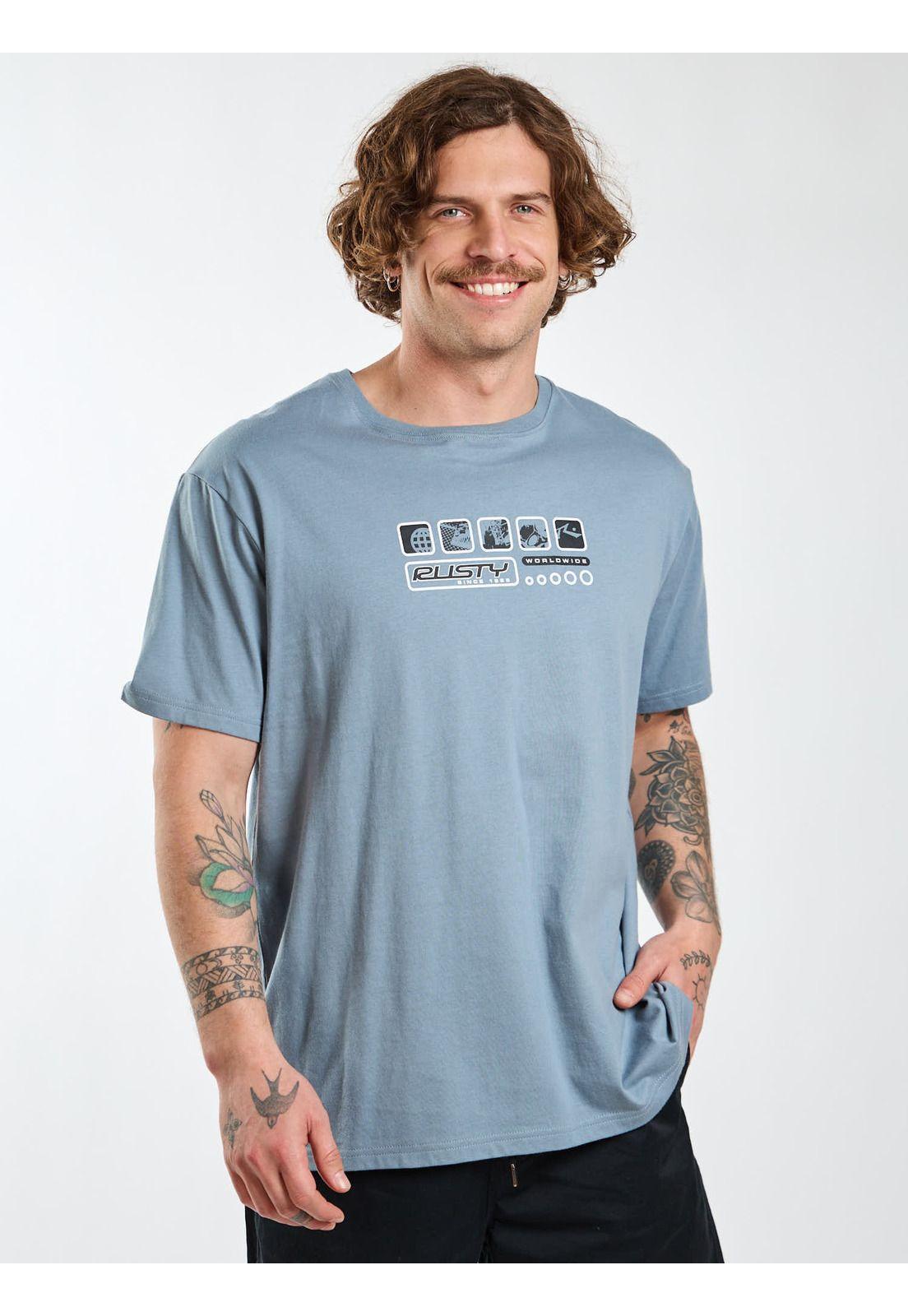 Polera MC Cove Gris Hombre Rusty-5