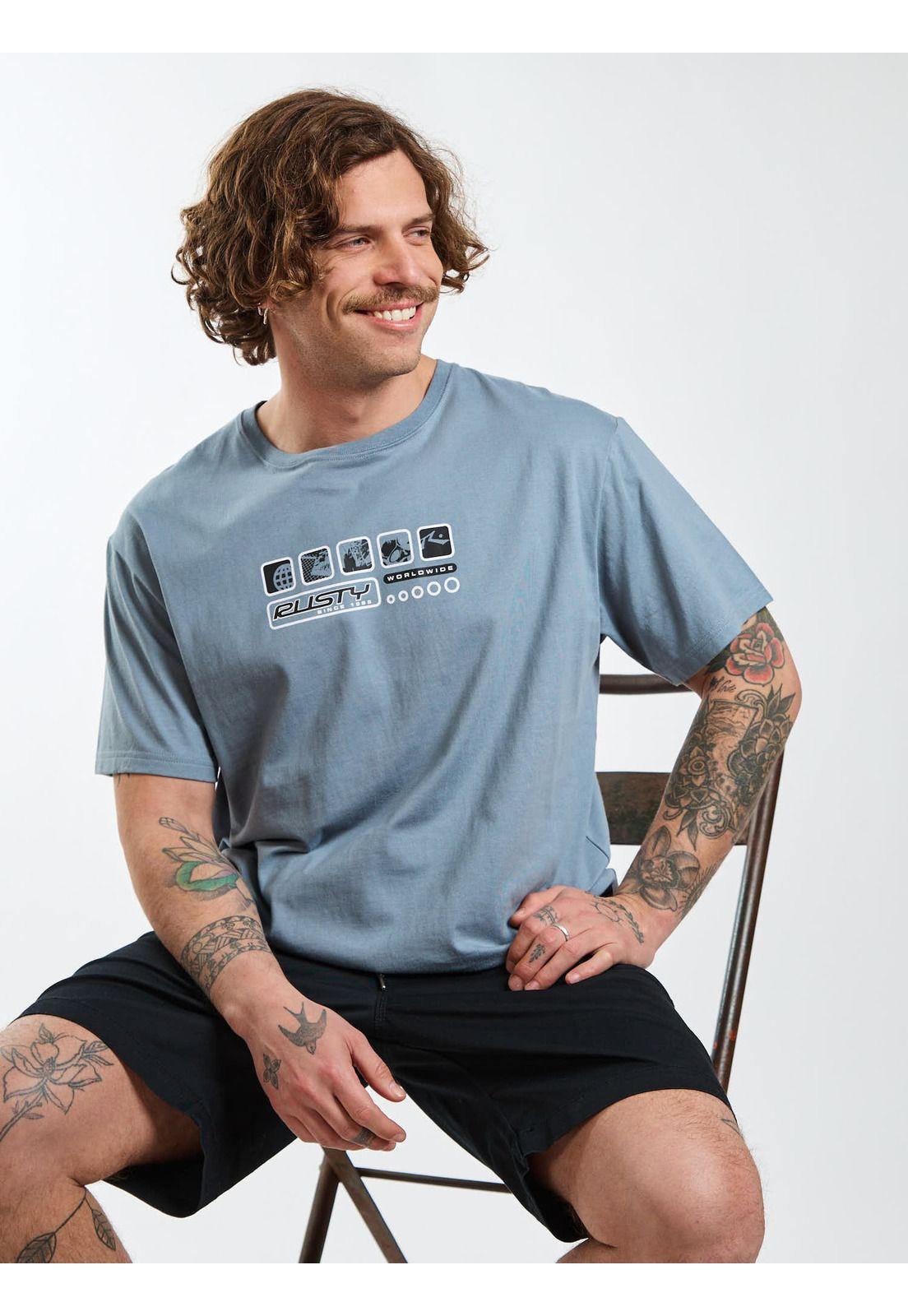 Polera MC Cove Gris Hombre Rusty-6