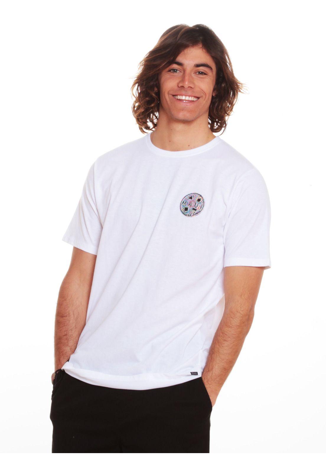 Polera M/C Hombre 5P210-MV20 Blanco Maui and Sons-0