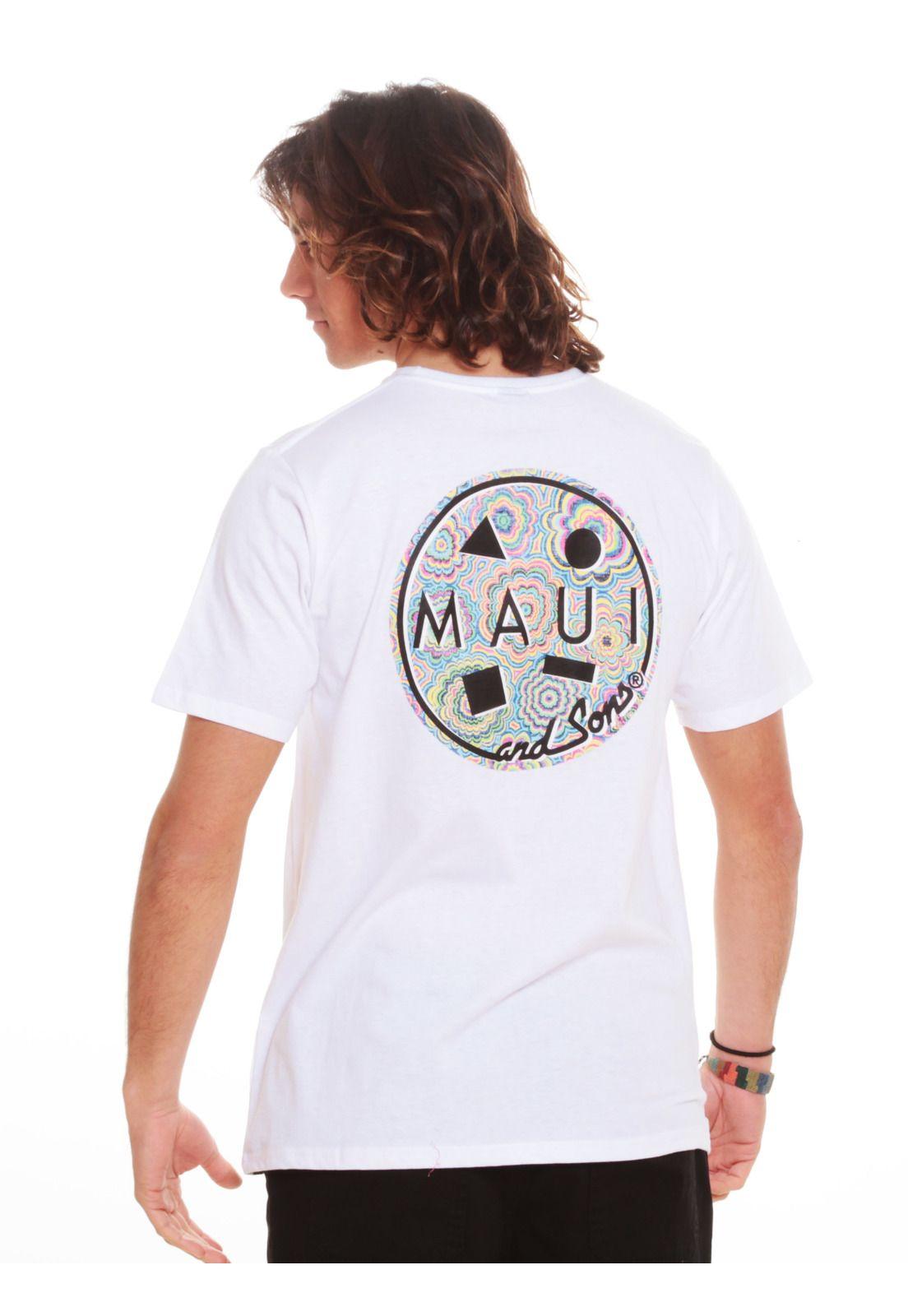 Polera M/C Hombre 5P210-MV20 Blanco Maui and Sons-1