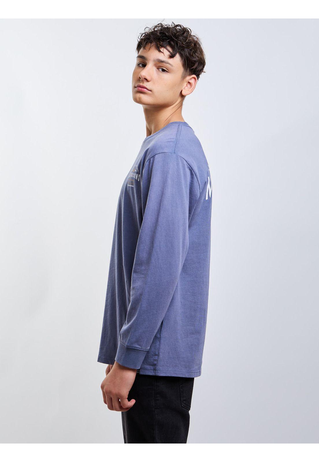 Polera ML Los Angeles Azul Infantil Maui And Sons-2