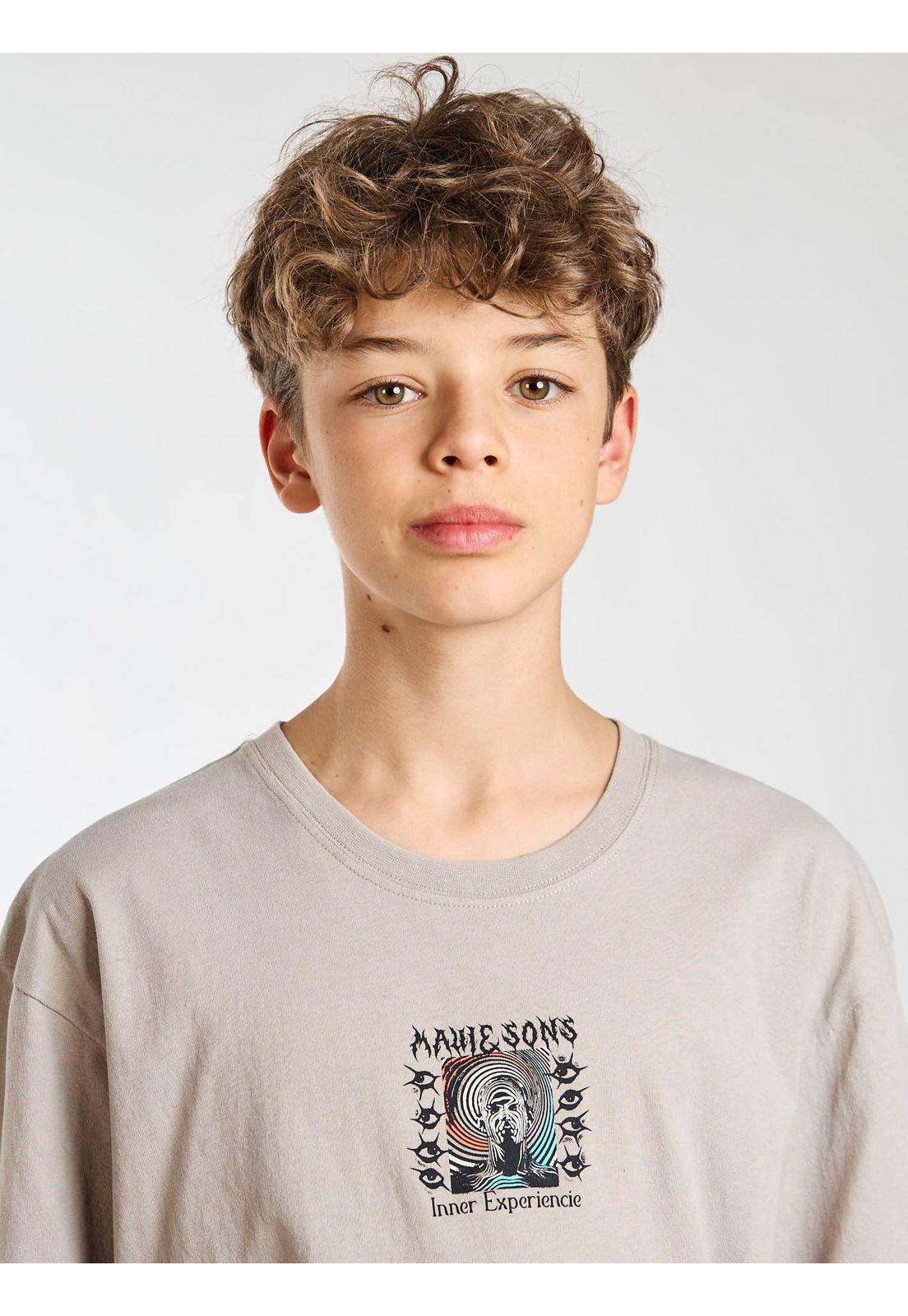 Polera MC Endless Beige Infantil Maui and Sons-4