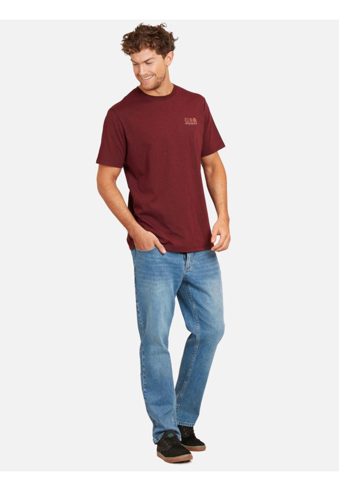 Polera Moli Worldwide B Hombre Burdeo Maui And Sons-3