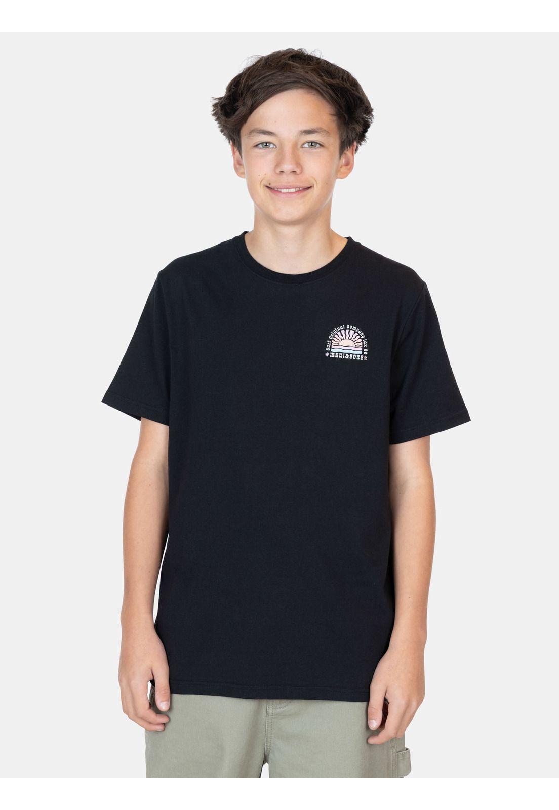 Polera MC Beats Negro Infantil Maui And Sons-0