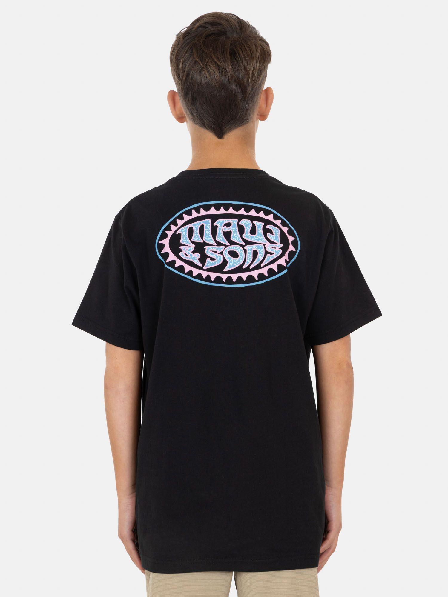 Polera MC Salpika Negro Infantil Maui And Sons-1