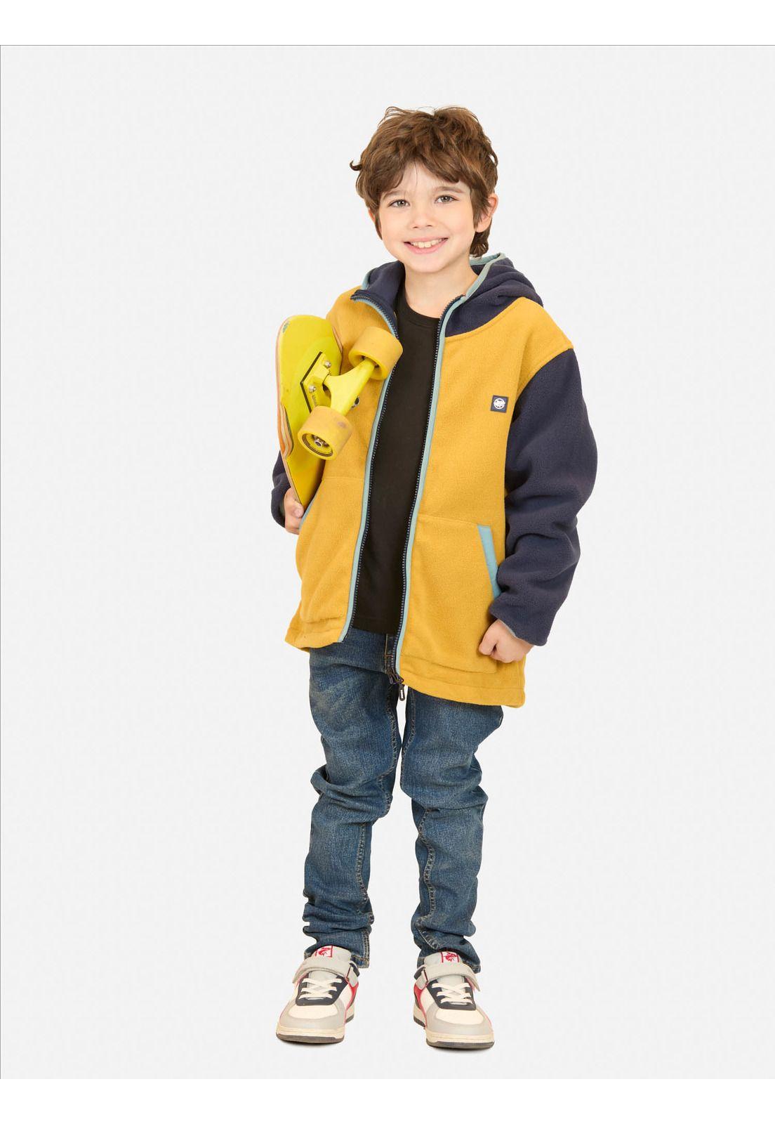 Poleron Micropolar James Café Infantil Maui And Sons-3
