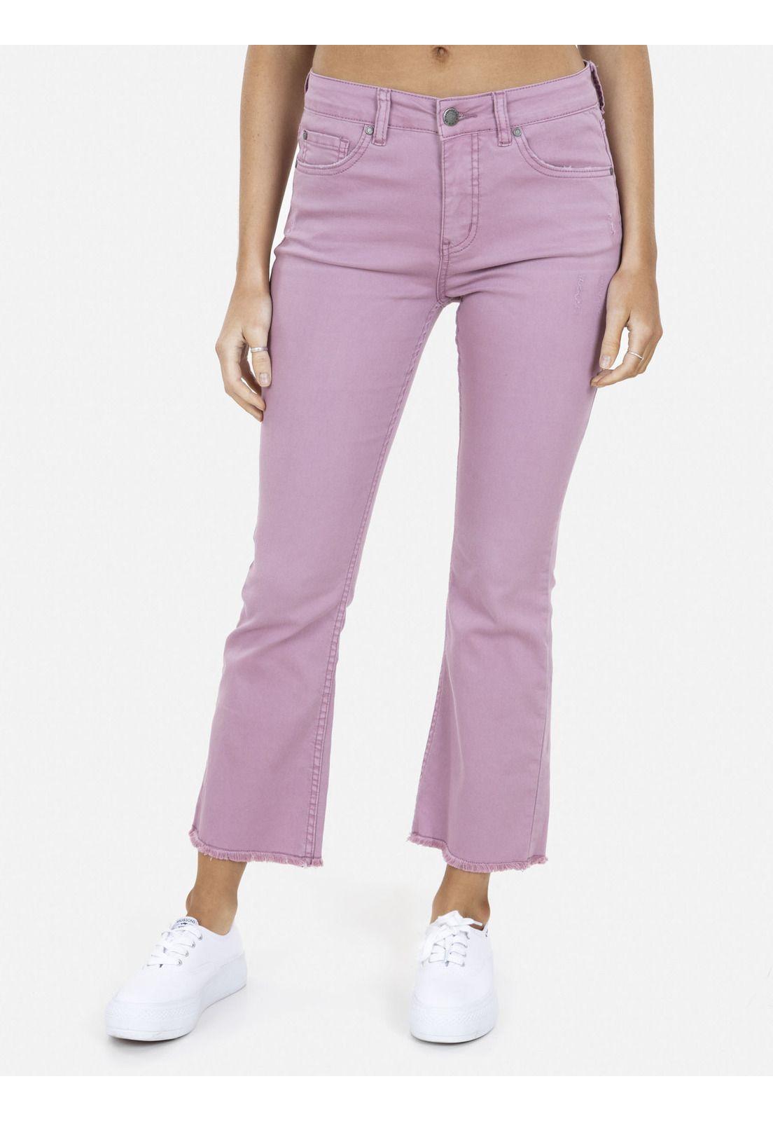 Pantalon SUMMER JEANS Mujer Rosado Maui and Sons-0