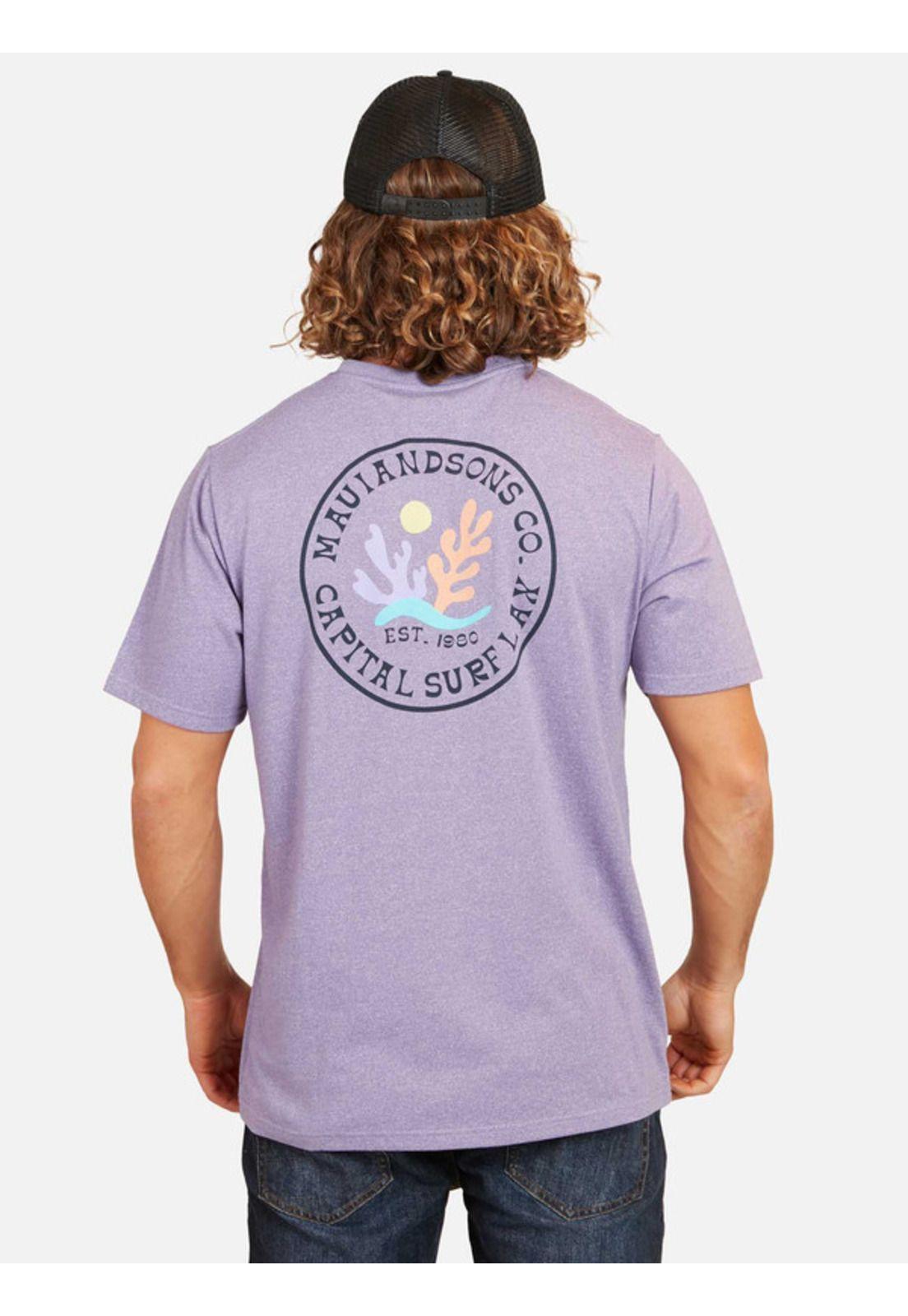 Polera Coral Papital Hombre Morado Maui And Sons-1