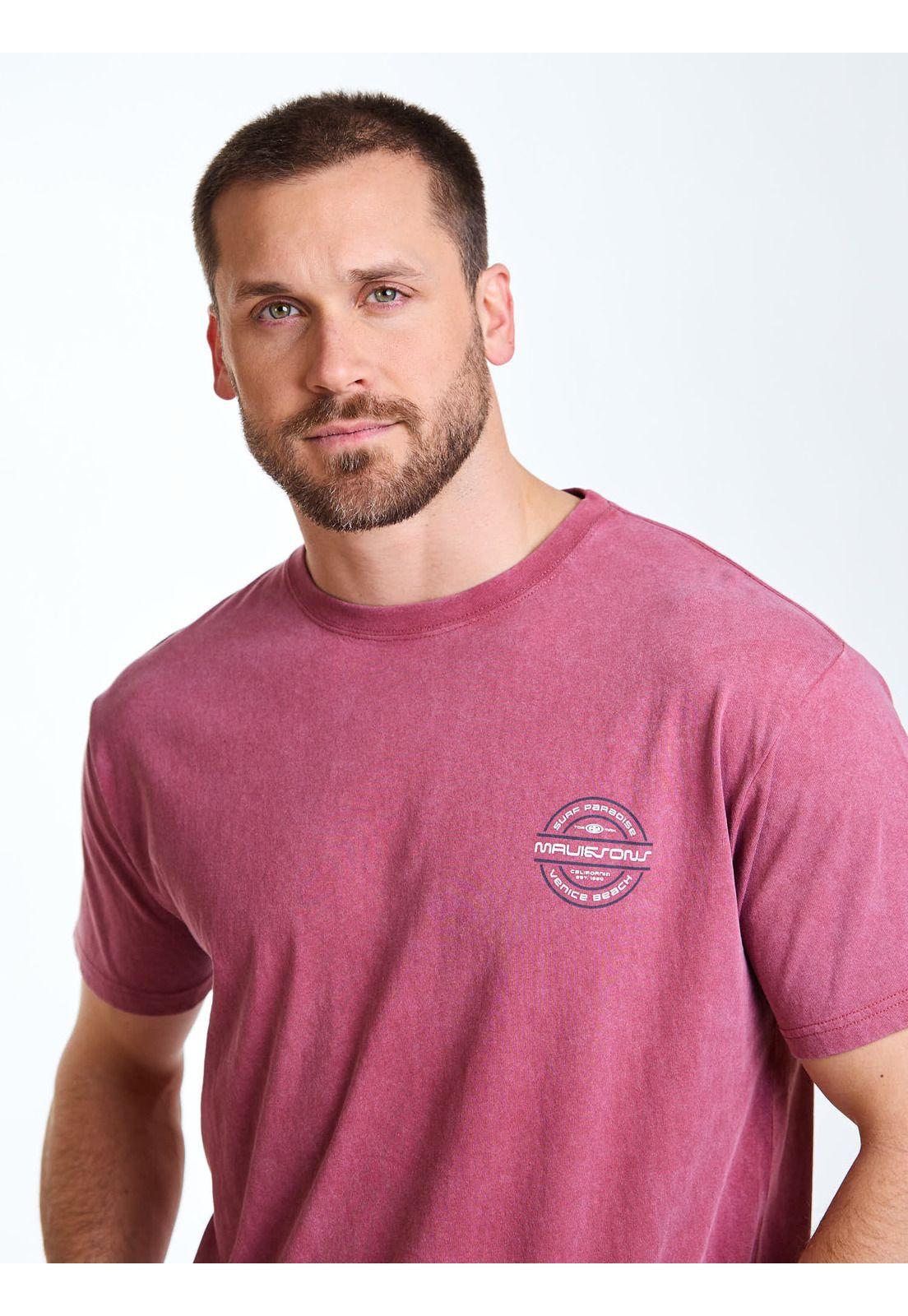 Polera MC Endless Burdeo Hombre Maui and Sons-4