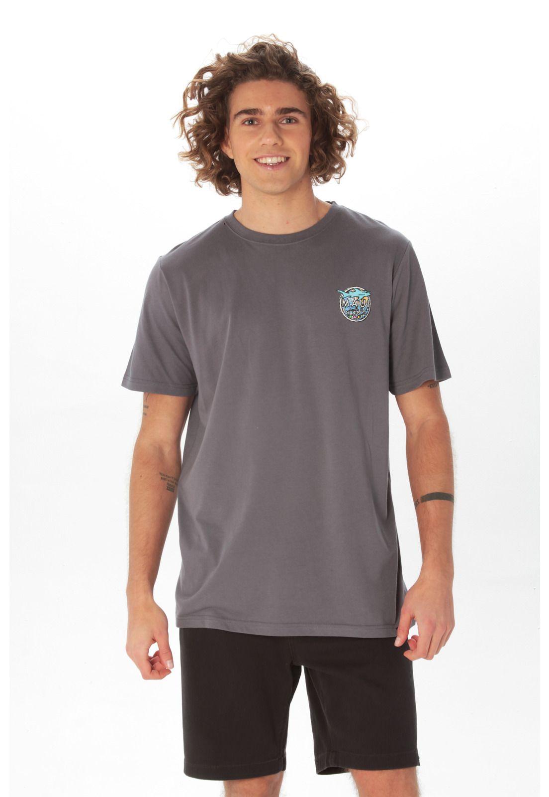 Polera M/C Basica Hombre 5P904-MV21 Gris-0