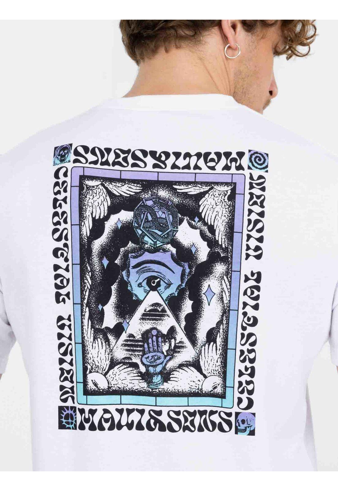 Polera MC Gradient Art Tees  Blanco Hombre Maui And Sons-2