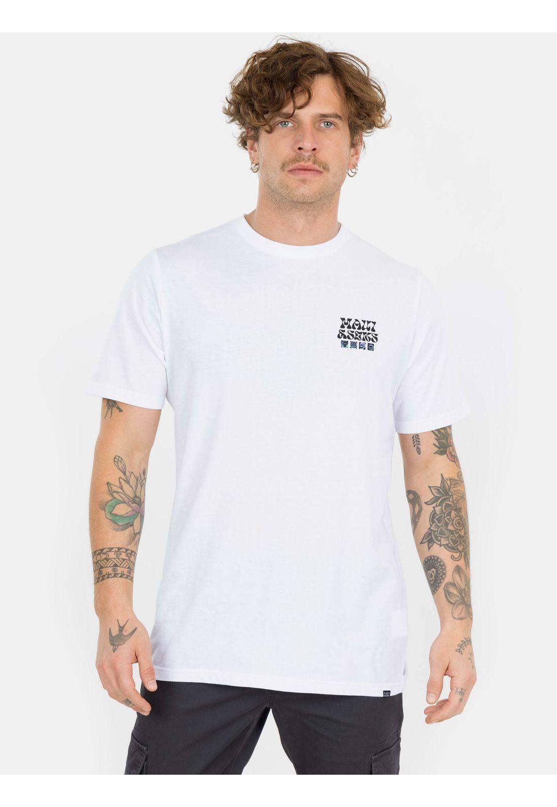 Polera MC Gradient Art Tees  Blanco Hombre Maui And Sons-0