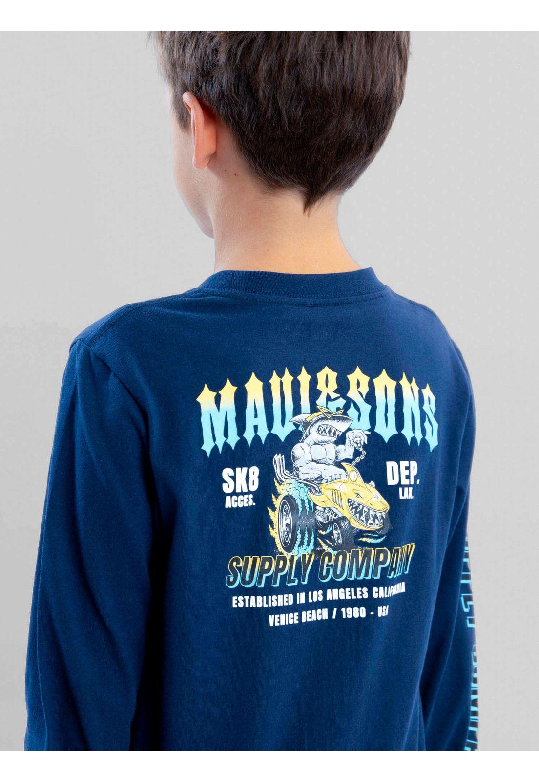Polera ML Wacky Races Azul Infantil Maui And Sons-4