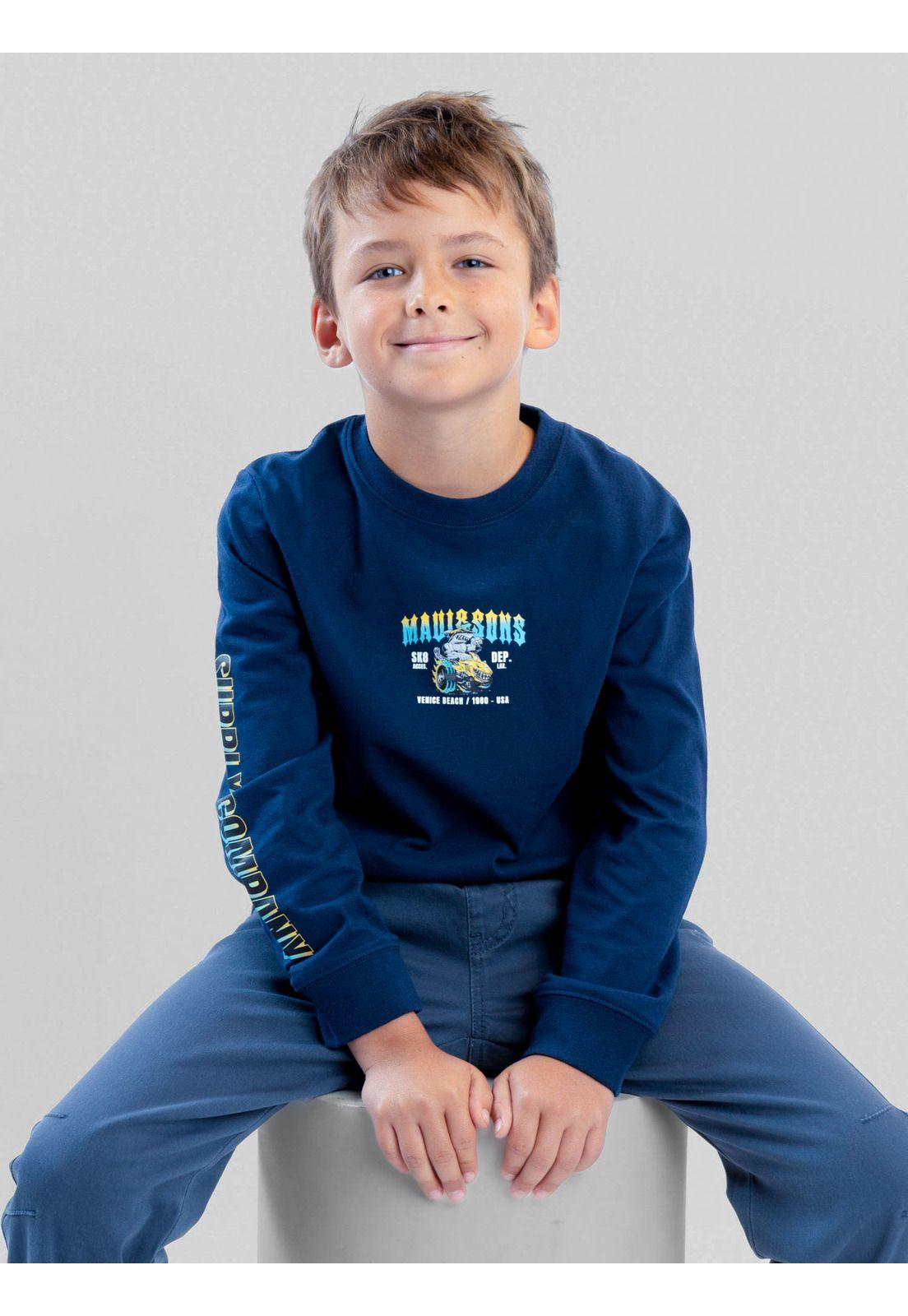Polera ML Wacky Races Azul Infantil Maui And Sons-5