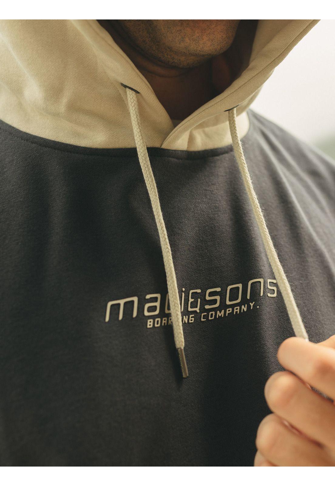 Poleron Canguro Coraly Gris Hombre Maui And Sons-2