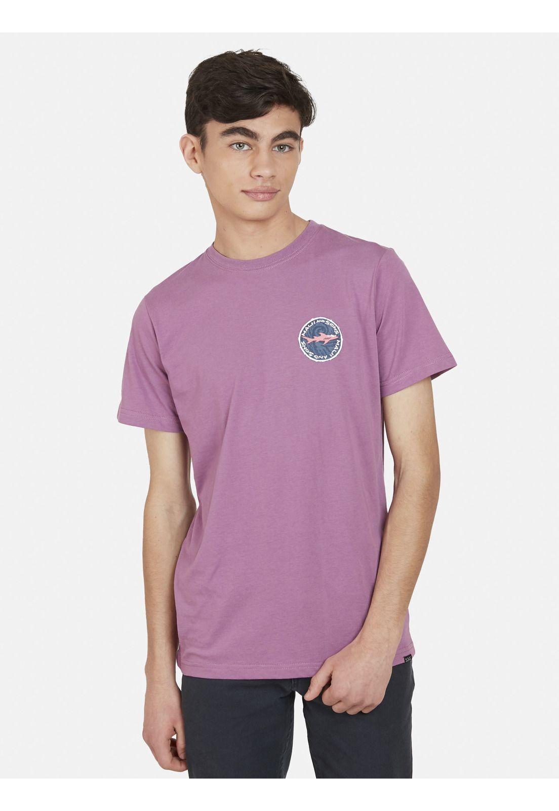 Polera VINTAGE SHARK Juvenil Burdeo Maui and Sons-0