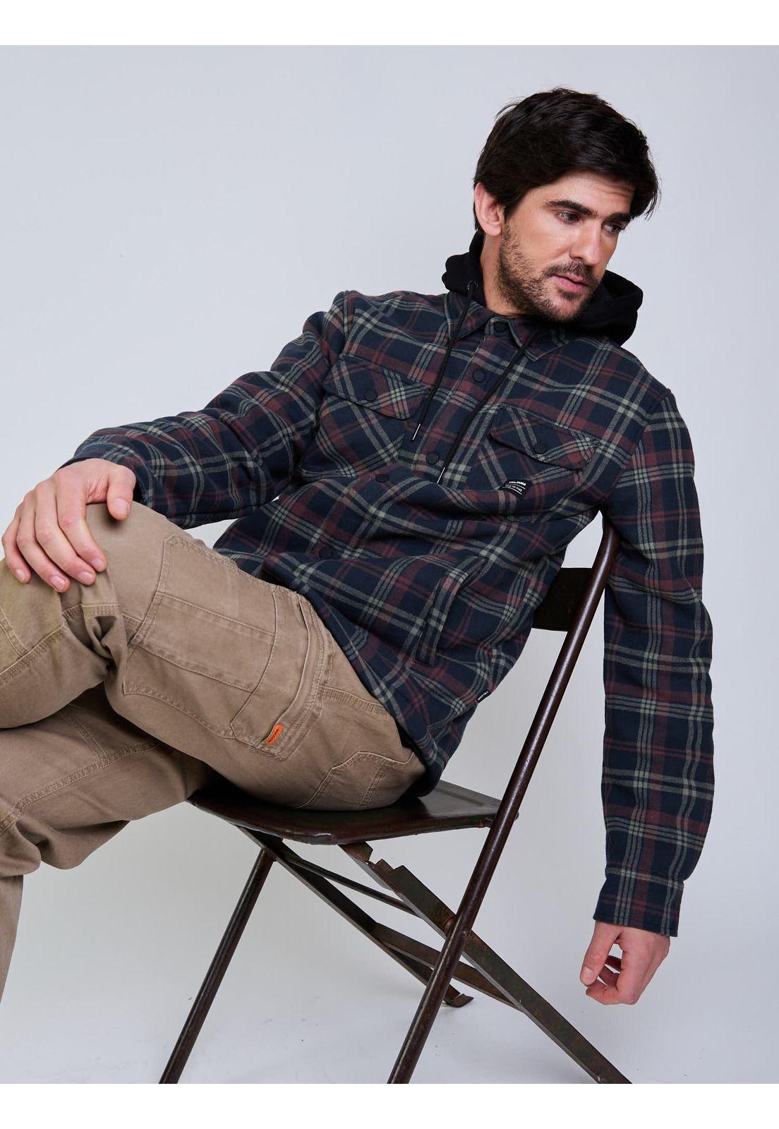 Overshirt Riptone Multicolor Hombre Volcom-7