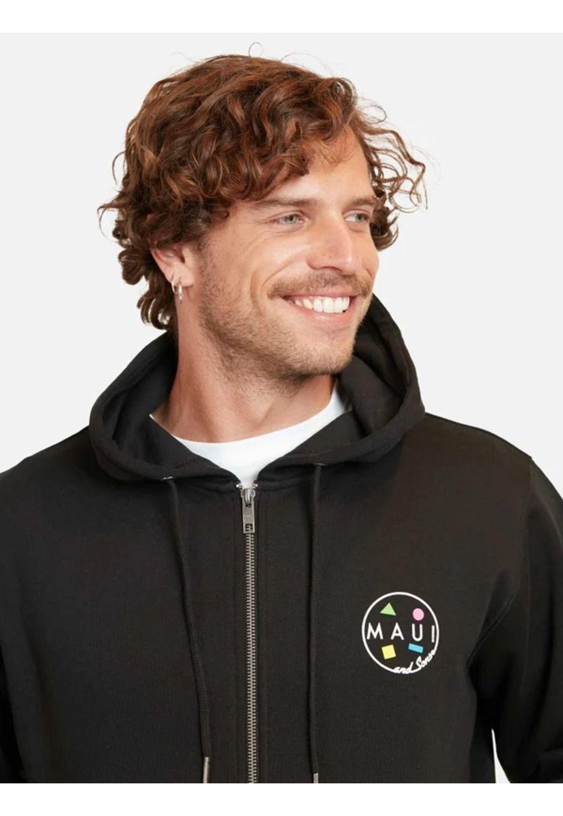 Poleron Mid Cookie Hoodie Negro Maui And Sons-2