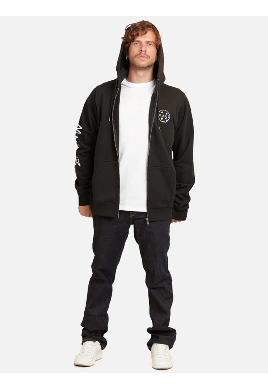 Poleron Mid Cookie Hoodie Negro Maui And Sons-3