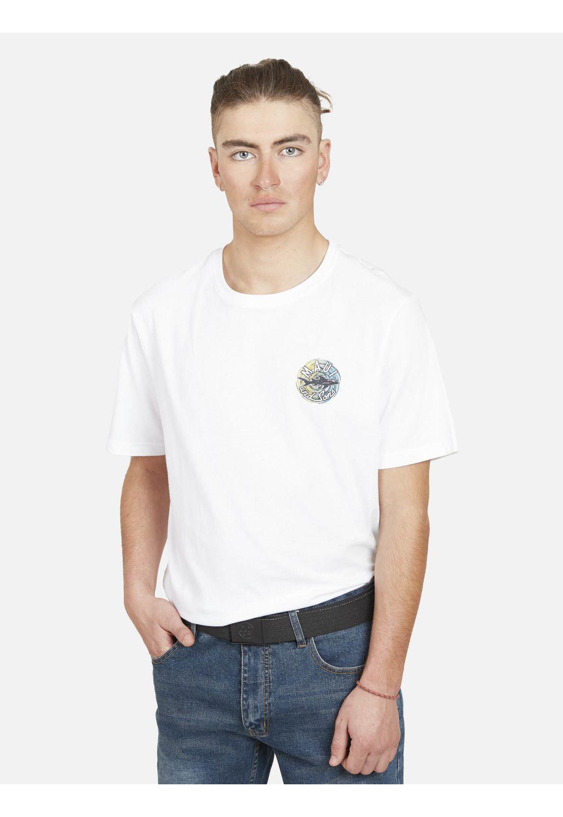 Pack Polera Cinturon 5AV1572 Hombre Blanco Maui and Sons-0