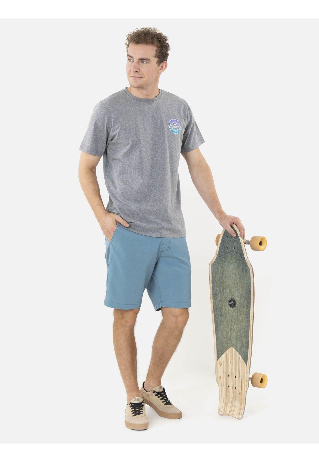 Polera SHIELD 1980 Hombre Gris Maui and Sons-3