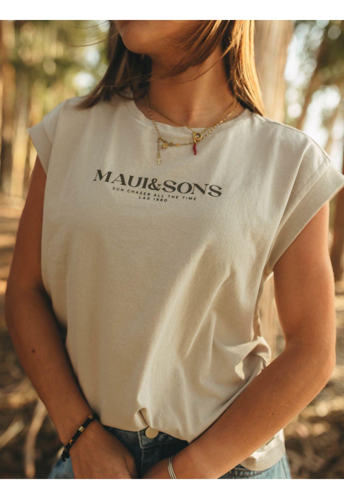 Polera Mc Niue Beige Mujer Maui And Sons-3