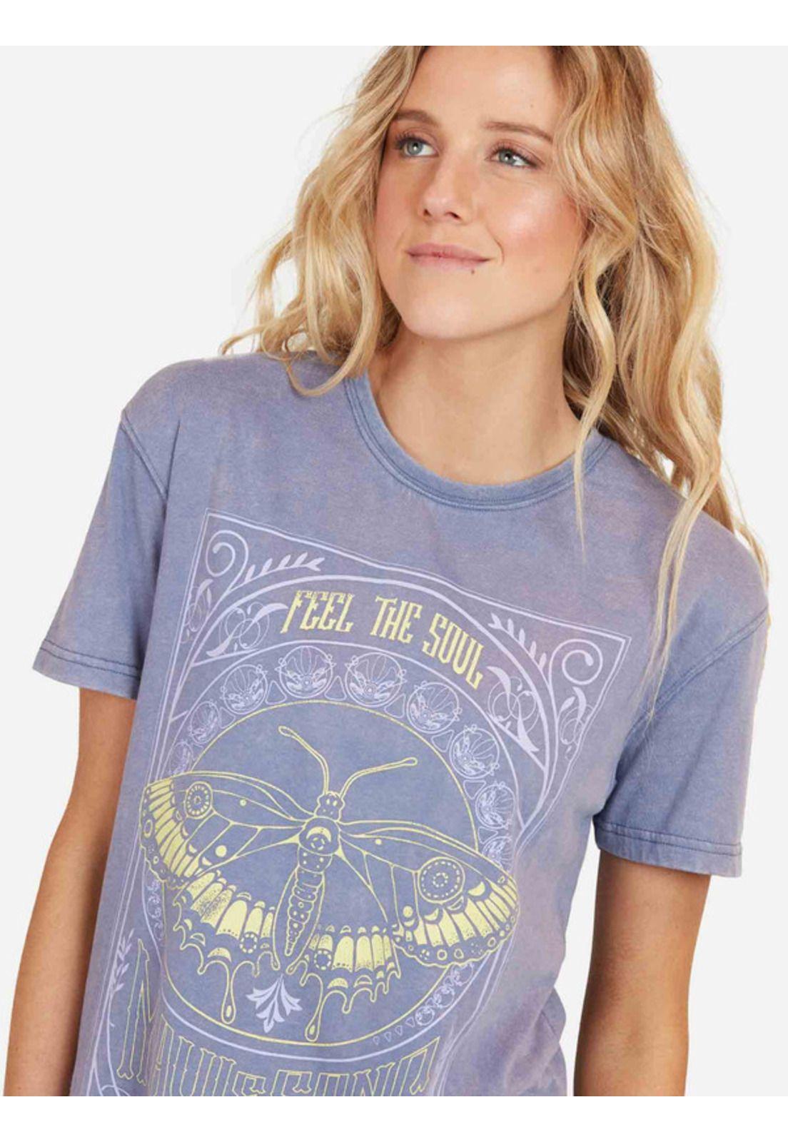 Polera Magic Butterfly Mujer Azul Maui And Sons-2