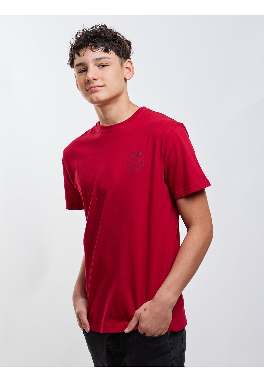 Polera MC Ride You Life Rojo Infantil Maui And Sons-4
