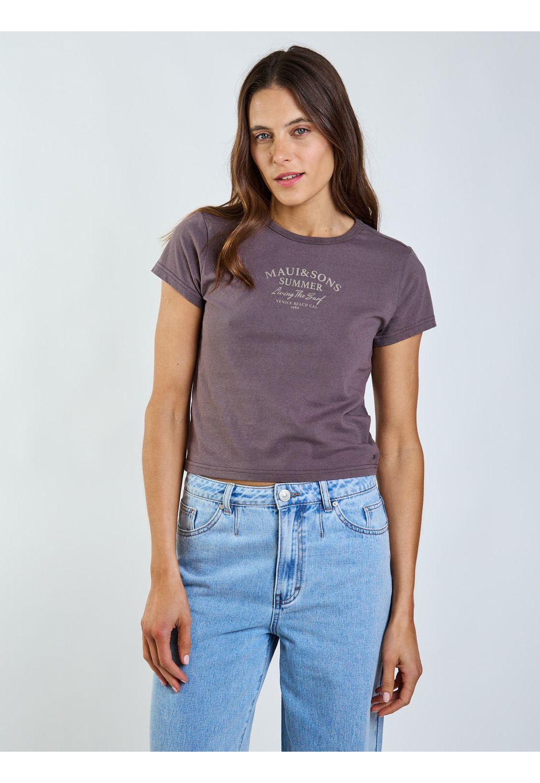 Polera MC Cala Café Mujer Maui and Sons-5