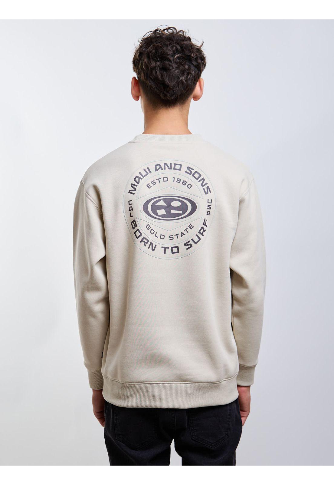 Poleron CR Crew Born Beige Infantil Maui And Sons-1