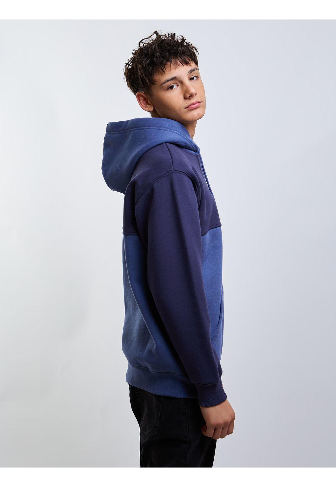 Poleron Canguro Stride Azul Infantil Maui And Sons-2