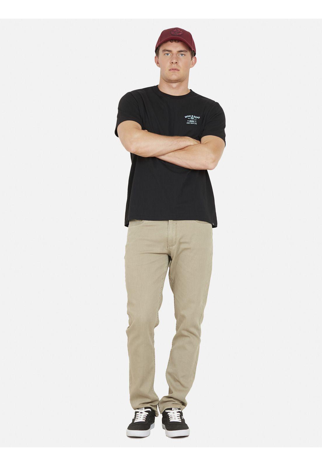 Polera GOLD COAST Hombre Negro Maui and Sons-3