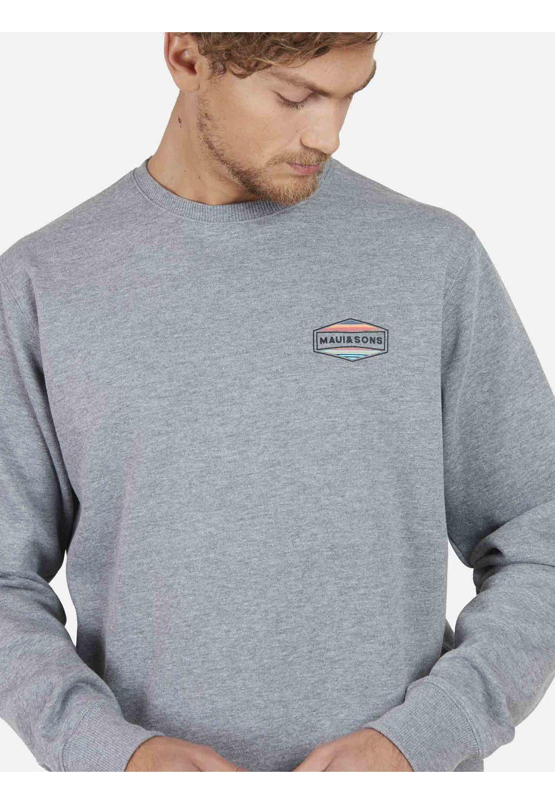 Poleron FLAG MAUI Hombre Gris Maui and Sons-2