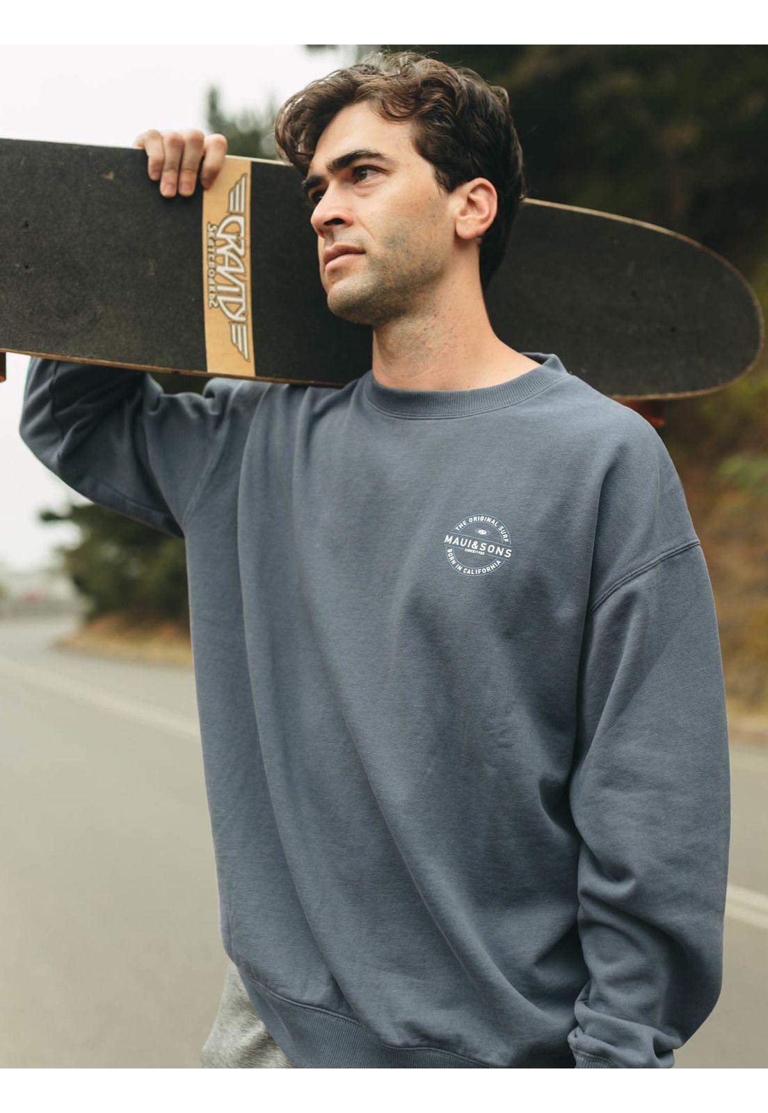 Poleron CR Made Riders Azul Hombre Maui And Sons-2