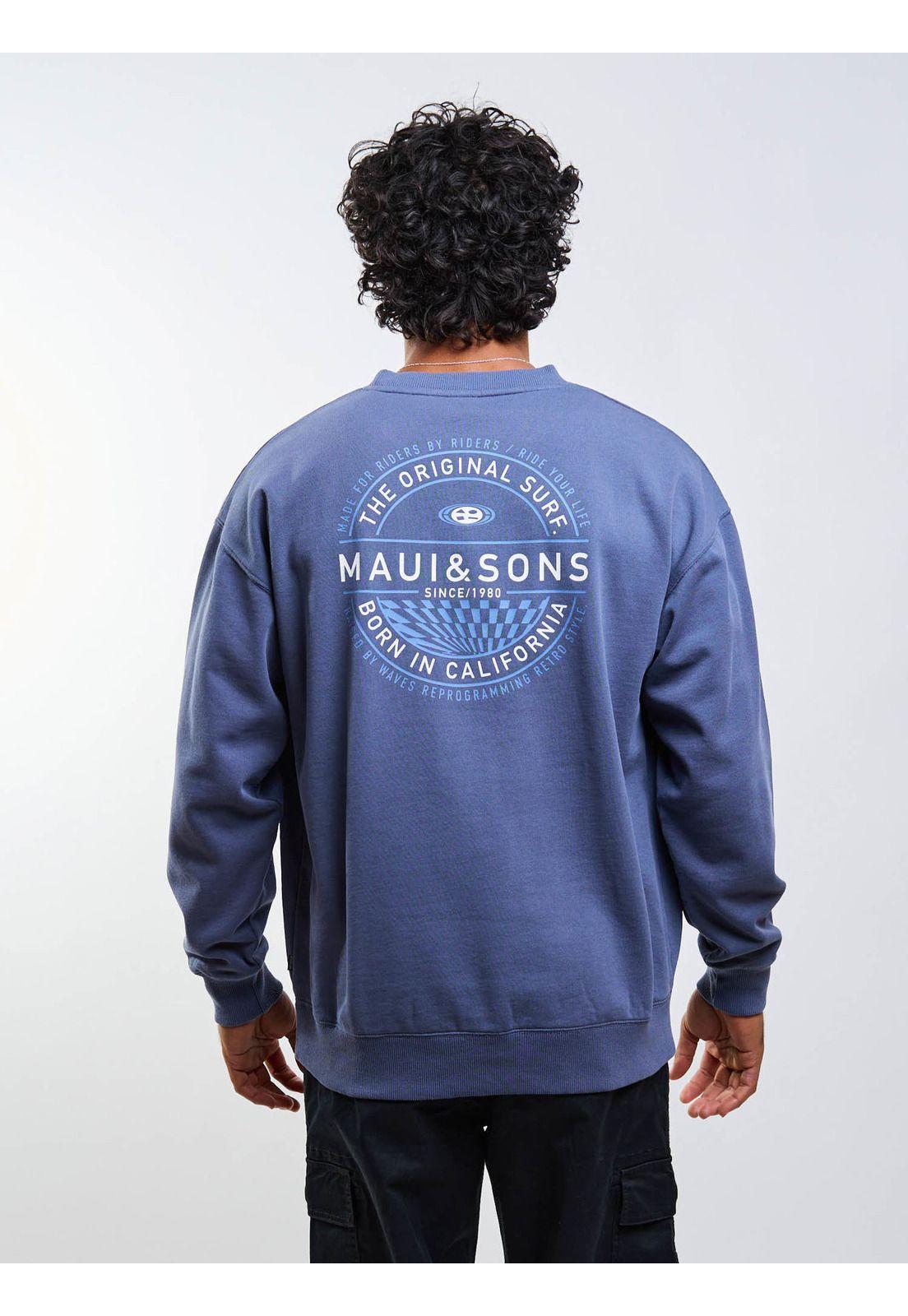 Poleron CR Made Riders Azul Hombre Maui And Sons-6