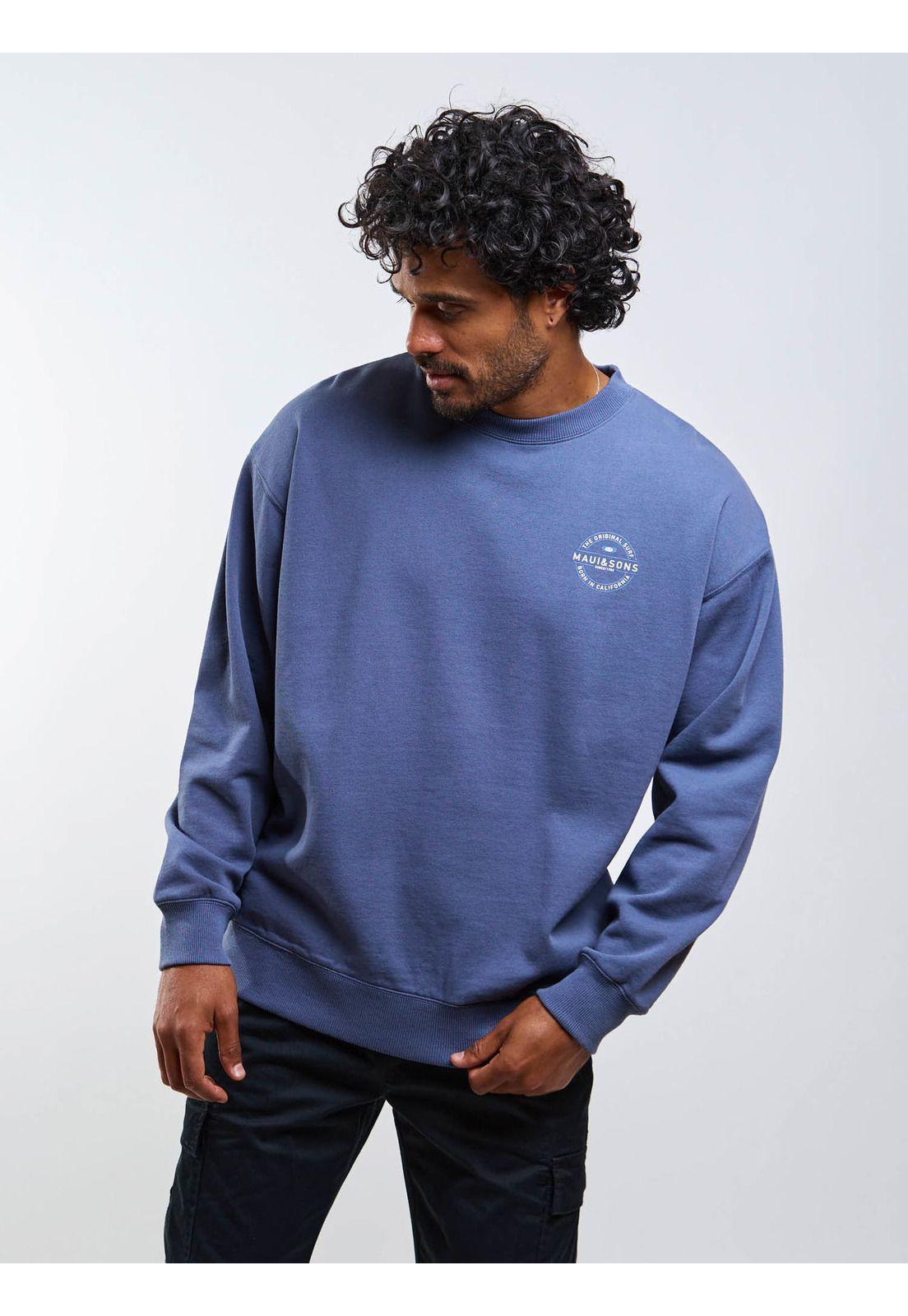 Poleron CR Made Riders Azul Hombre Maui And Sons-8