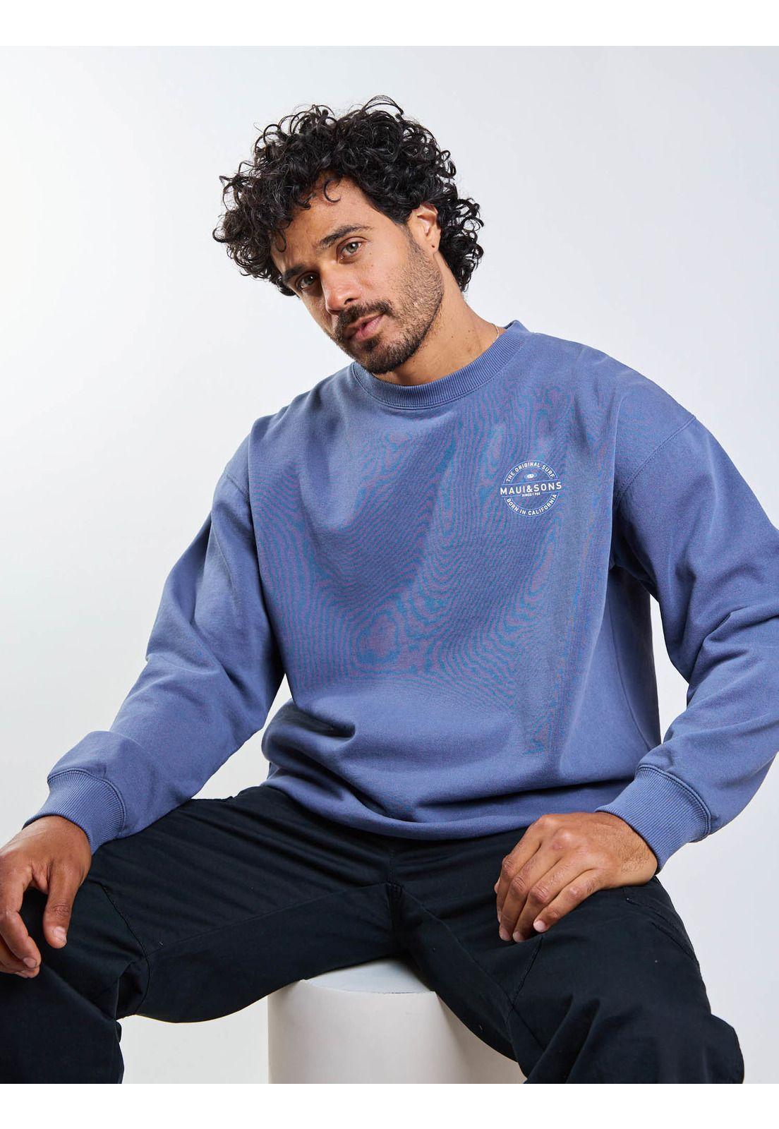 Poleron CR Made Riders Azul Hombre Maui And Sons-9