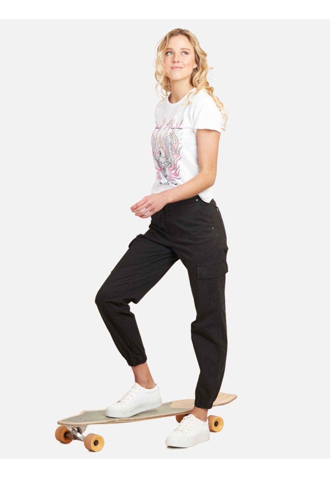 Pantalon Jogger Summer Beach Negro Mujer Maui and sons-3