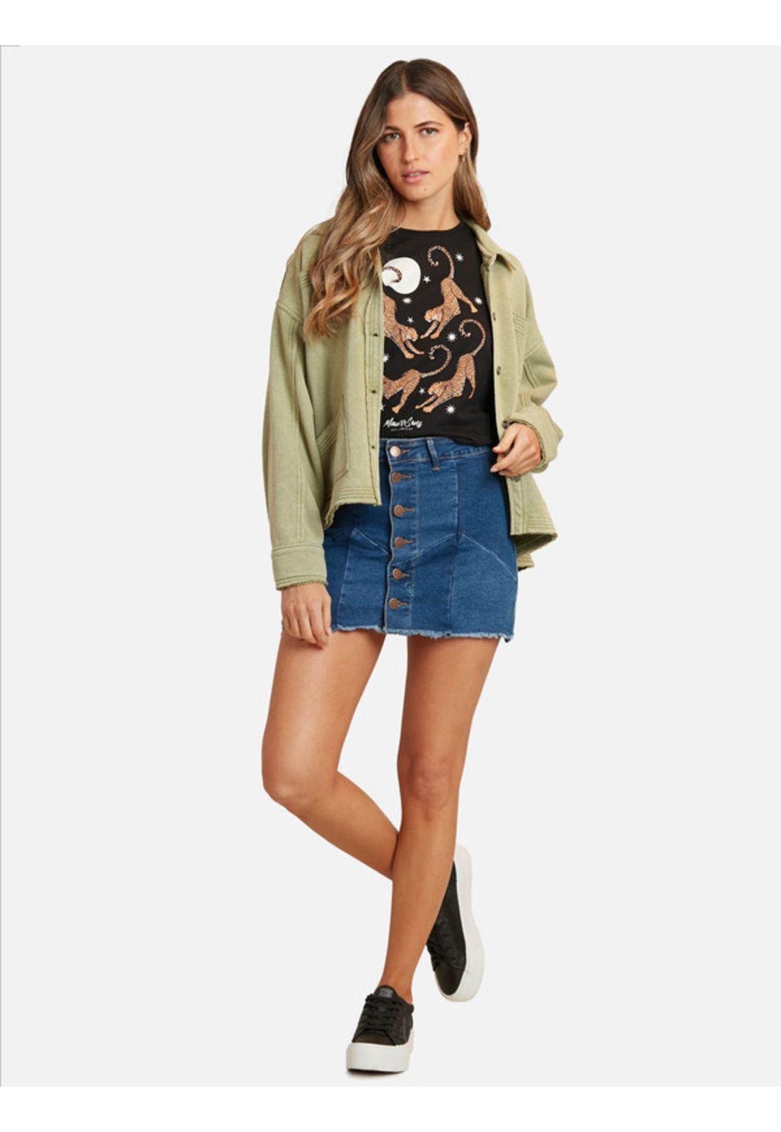 Falda Bijou Blue Skirt Mujer Azul Maui And Sons-3
