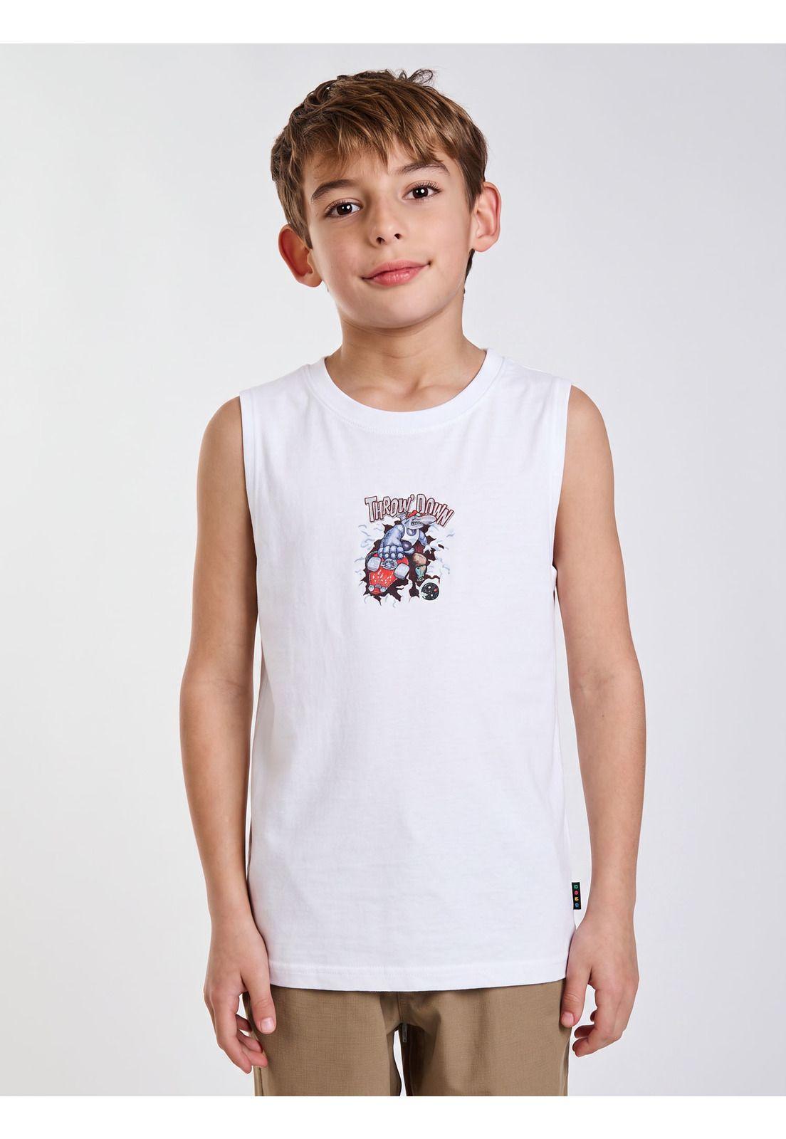 Polera SM Skater Blanco Infantil Maui and Sons-0