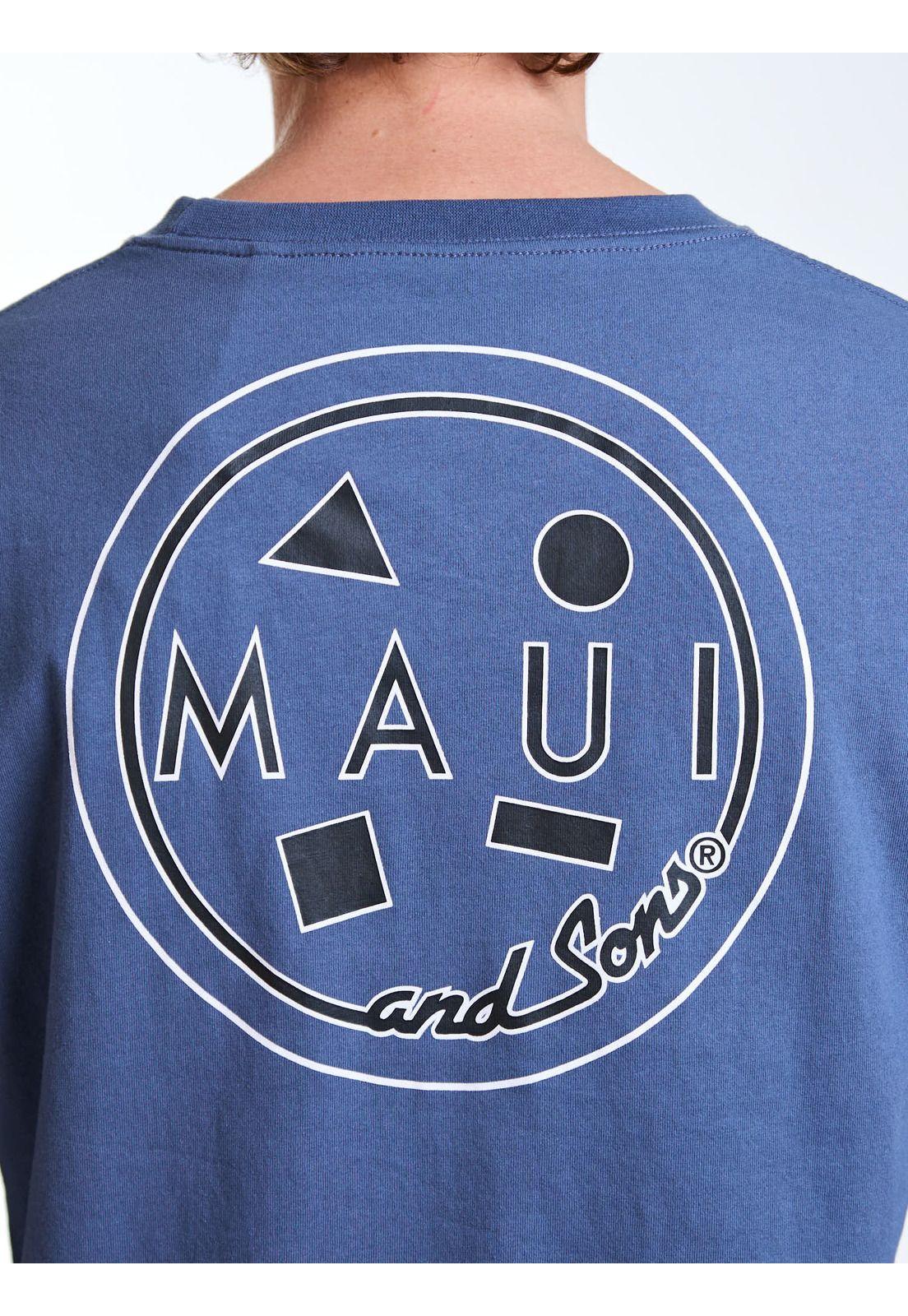 Polera ML Sandy Celeste Hombre Maui and Sons-3