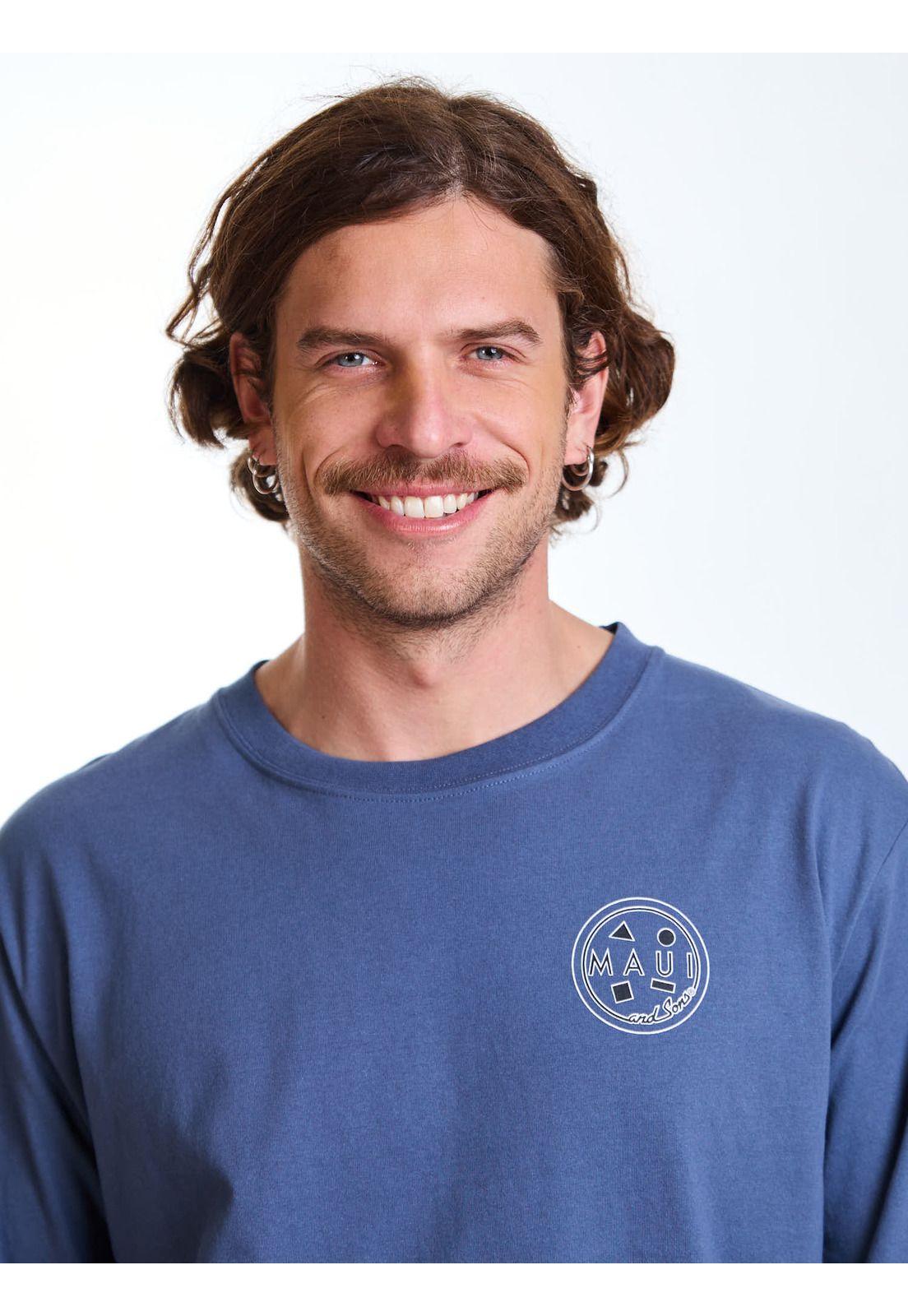 Polera ML Sandy Celeste Hombre Maui and Sons-4