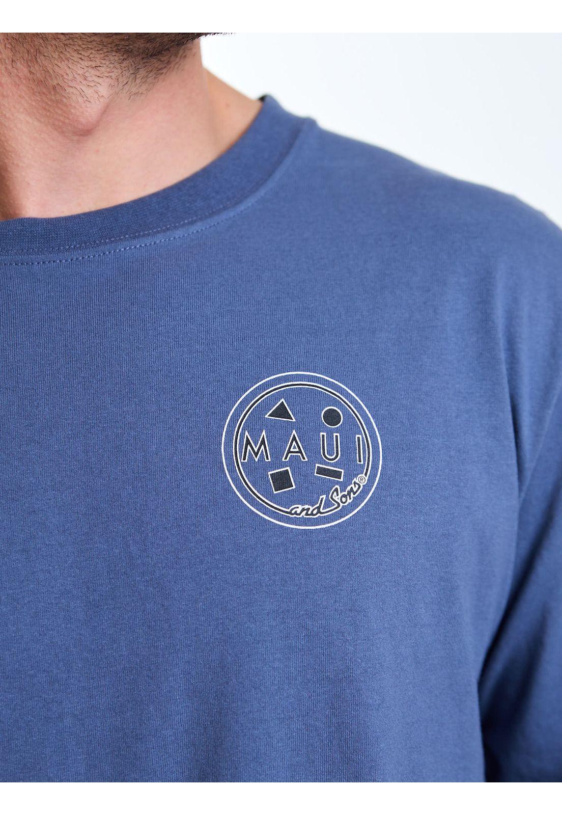 Polera ML Sandy Celeste Hombre Maui and Sons-5