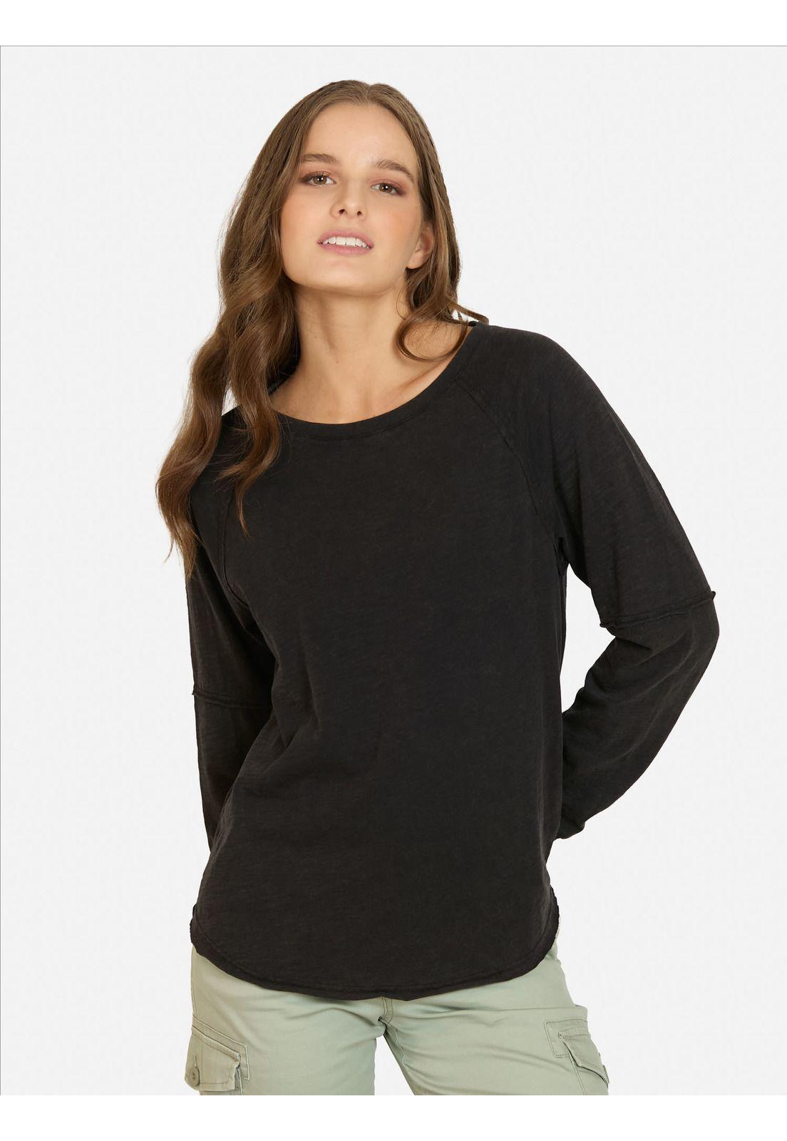 Polera ML Zephira Negro Mujer Maui And Sons-0