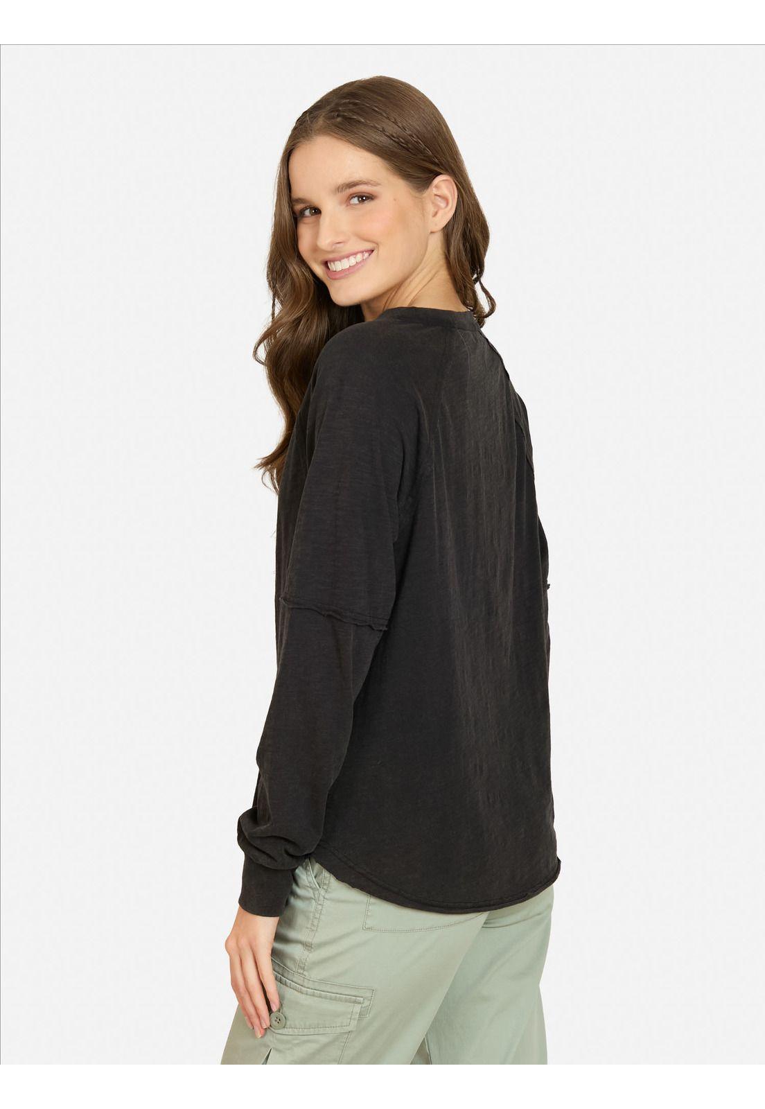 Polera ML Zephira Negro Mujer Maui And Sons-1