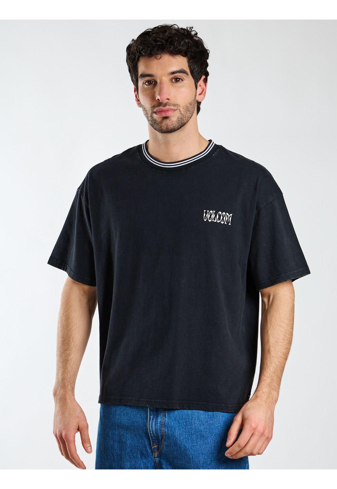 Polera Boxy Fenderbender Negro Hombre Volcom-0