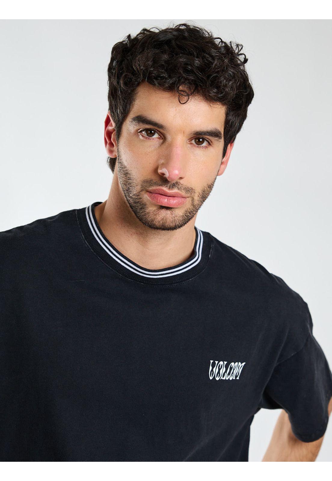 Polera Boxy Fenderbender Negro Hombre Volcom-3