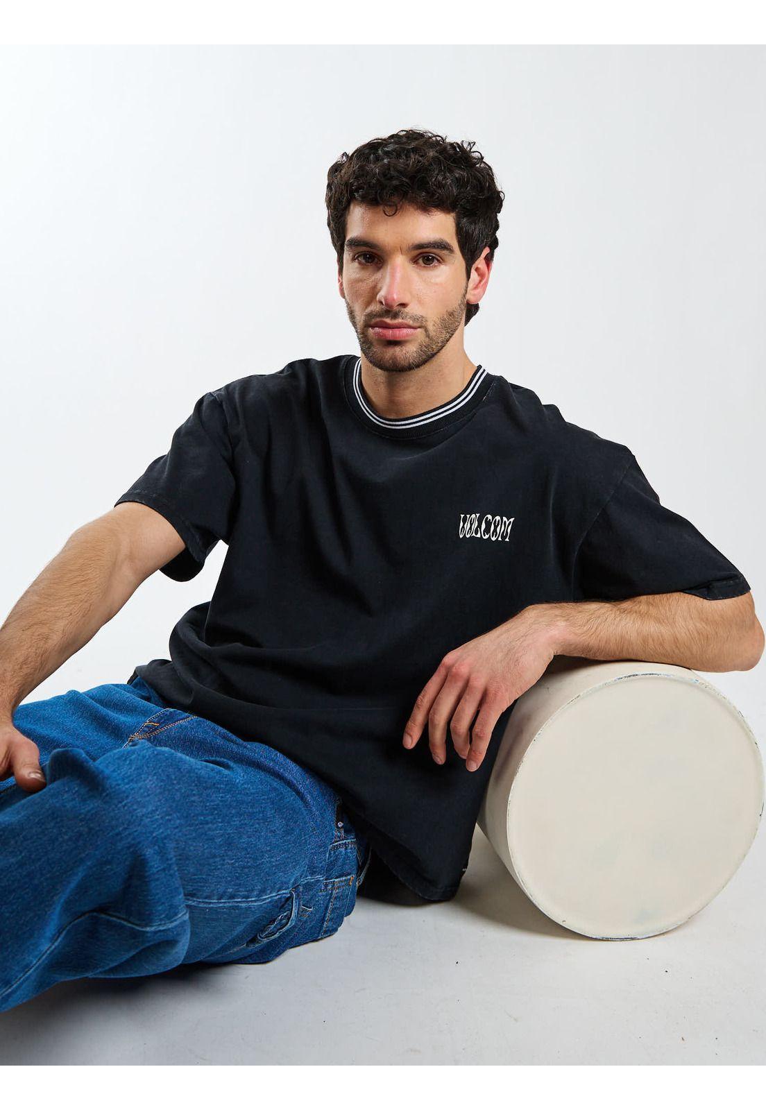 Polera Boxy Fenderbender Negro Hombre Volcom-6